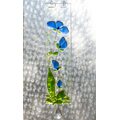 Sagamaa ,"Kukka" , klaasist valmistatud akna kaunistus Sinine
