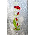 Sagamaa ,"Kukka" , klaasist valmistatud akna kaunistus Punane