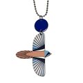 Pauliina Rundgren Handicrafts Birds necklace pendant Bearded tit