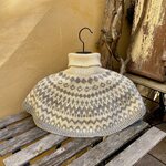 Icelandic-style patterned cardigan/collar Valkea-harmaa (M)