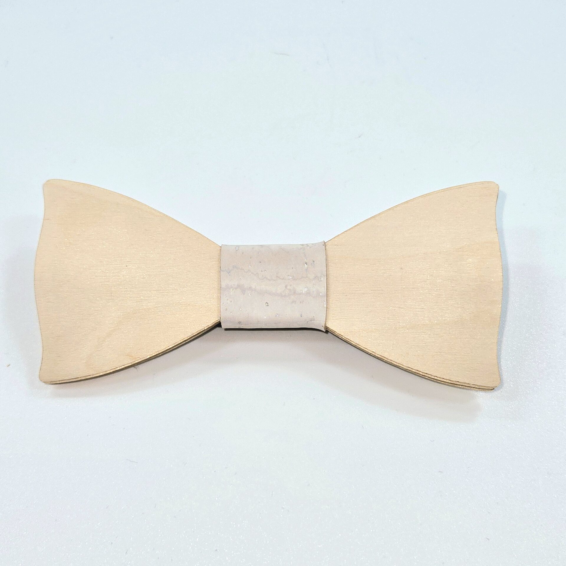 Arsbor Wooden bowtie Koivuinen vaalealla korkkiremmillä