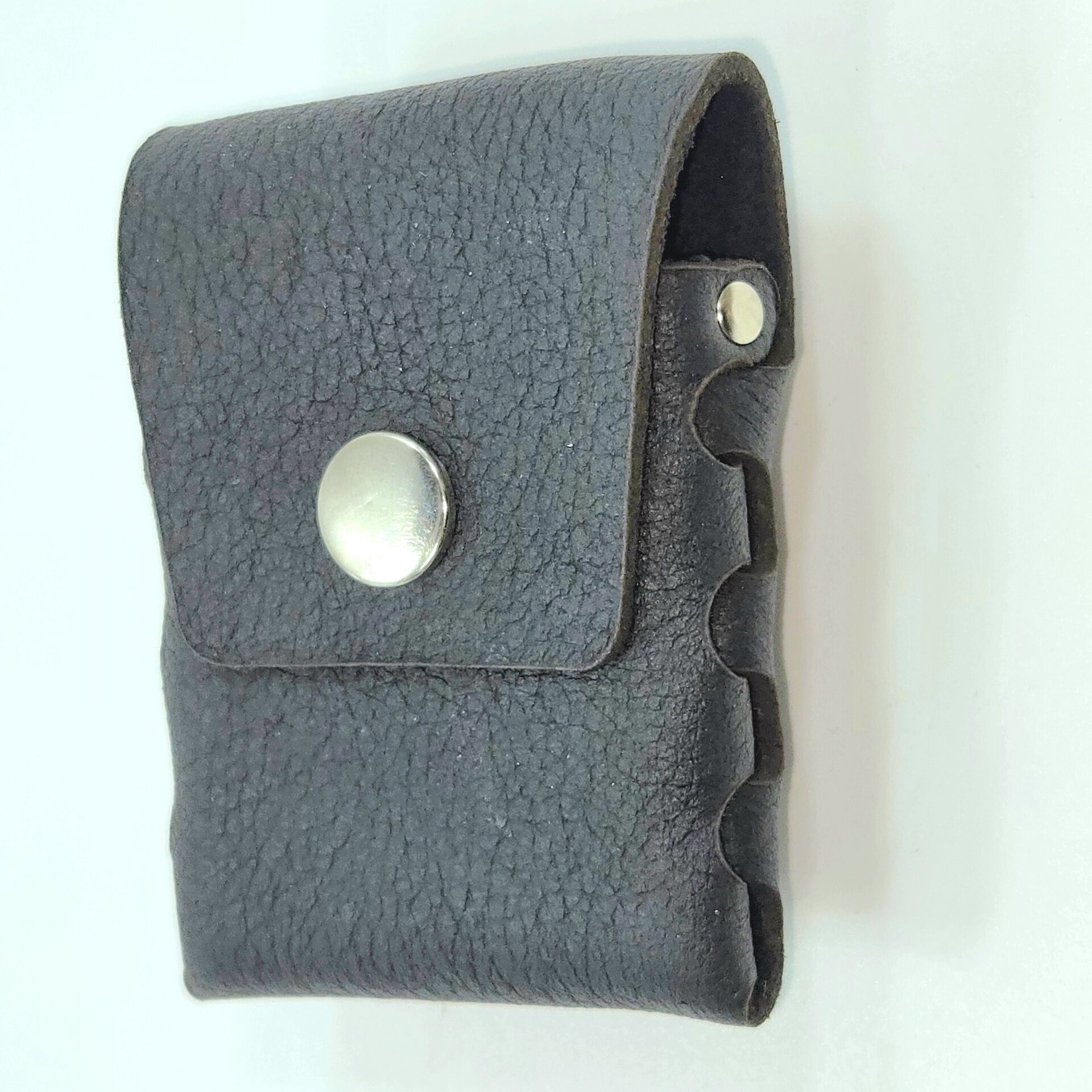 Arsbor Card wallet Piel de alce Black leather