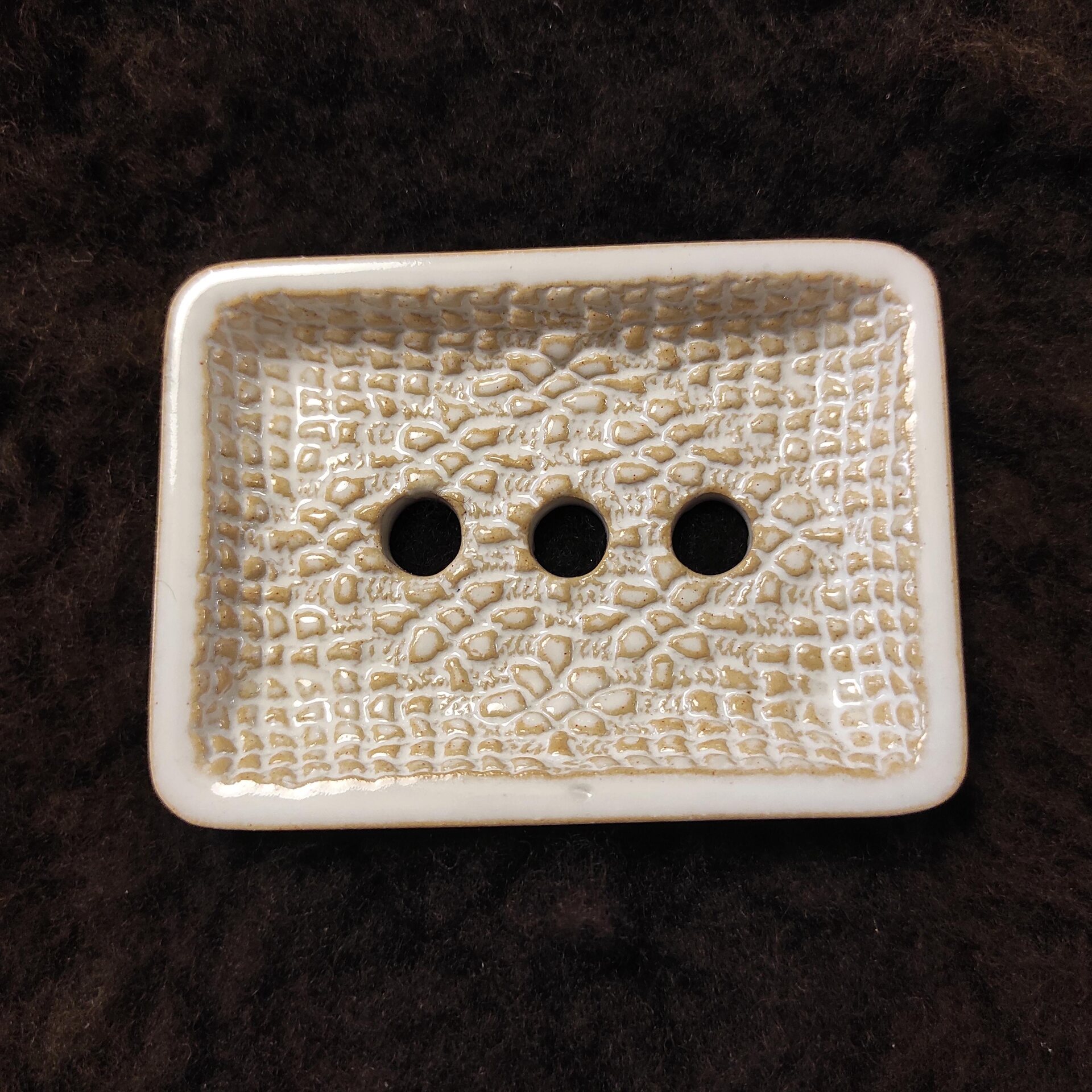 Punainen Ruukku Saippuakuppi Valkoinen