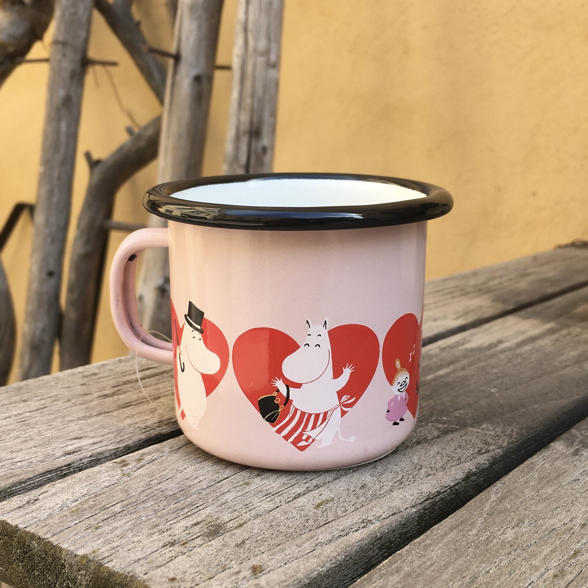 Moomin Enamel Mug Sydän