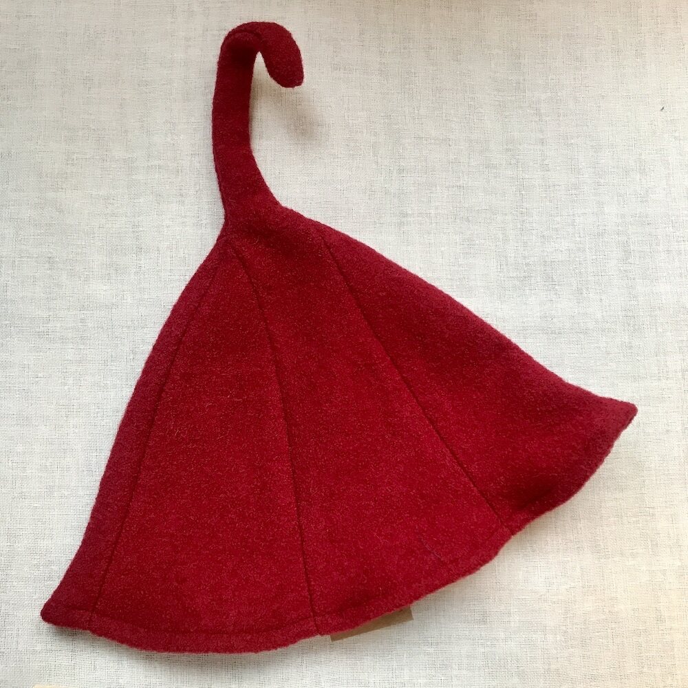 Saunahattu Kiekura Punainen