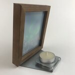 Northern light candle-lit frame - Levi