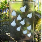 Sagamaa , "Arctic wool grass" , klaasist valmistatud akna kaunistus
