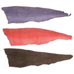 Vegetable tanned Kalaparkki Salmon leather, black, red and dark blue
