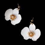 Upcycle with Jing Butterfly Orchid Stud korvakorut, valkeat