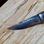 Puukontekijä J. Lassila Handmade carbon steel knife K111