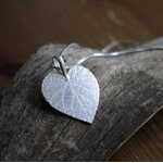 HICH silver Birch heart- Necklace