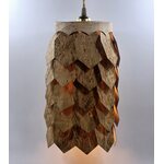 Arsbor Handmade wooden pendant light curly birch