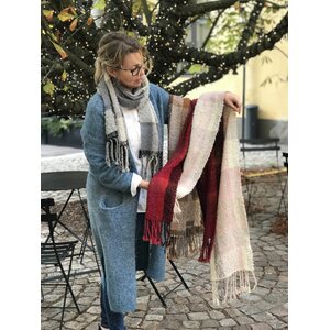 Asta Salminen Wool scarf, grigio 6.