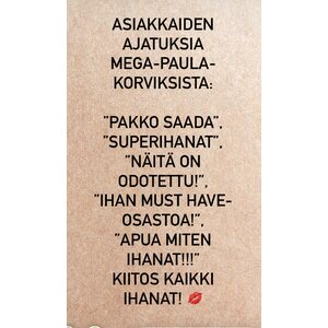 "Mega-Paula" Sulkakorvakorut