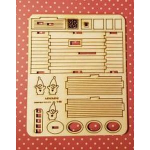 Plywood card - Elves in the Sauna