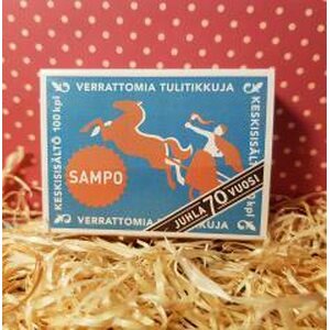 Plywood card - Elves in the Sauna