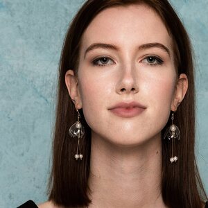 Upcycle with Jing Clear Lily Double-Drop Earrings