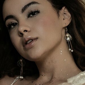Upcycle with Jing Clear Lily Double-Drop Earrings