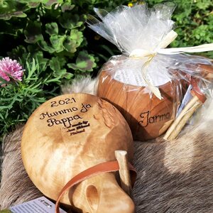 OMA Kuksa 2 dl with horn decoration