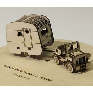 Plywood card - Minivan and Jeep