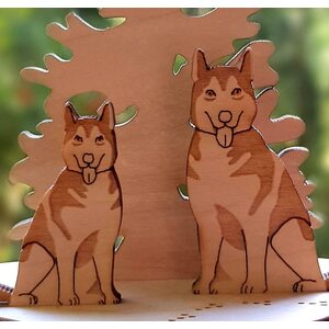 Plywood card - Husky