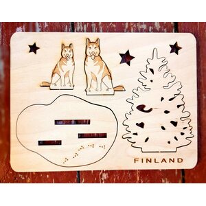 Plywood card - Husky