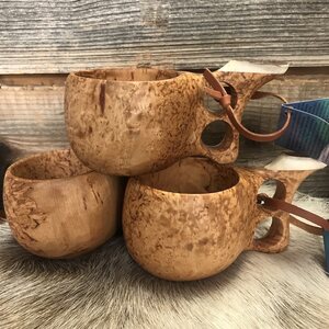 OMA Kuksa cup, 1,8 dl with horn decoration