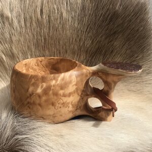 OMA Kuksa 2 dl with horn decoration