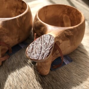 OMA Kuksa 2 dl with horn decoration