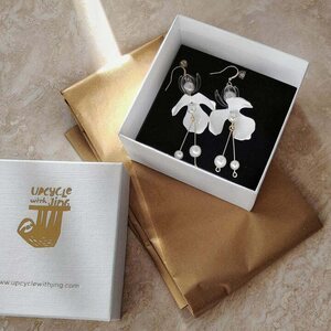 Upcycle with Jing Snow Fairy Drop Earrings