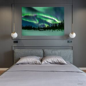 Taivaantulet Äkäskerolla, canvastaulu 50 x 75