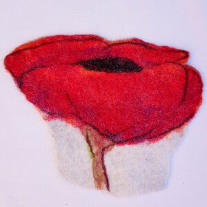 Asta Salminen Felted poppy