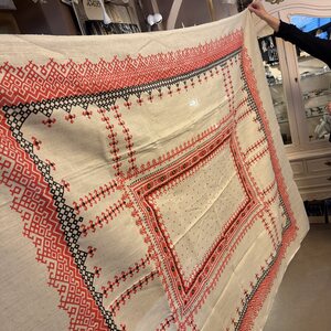 Karjala-aiheinen pellavaliina, 6 kpl servettejä