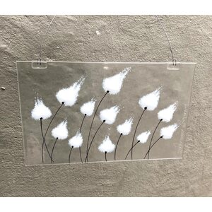 Sagamaa , "Arctic wool grass" , klaasist valmistatud akna kaunistus