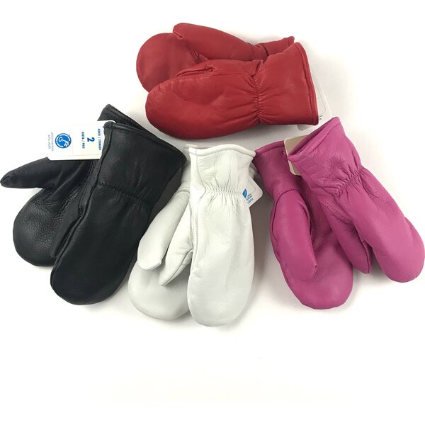 Barn läder handskar