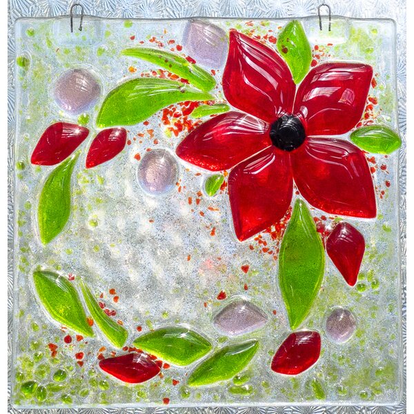 Sagamaa Glasswork "Flower garland" red