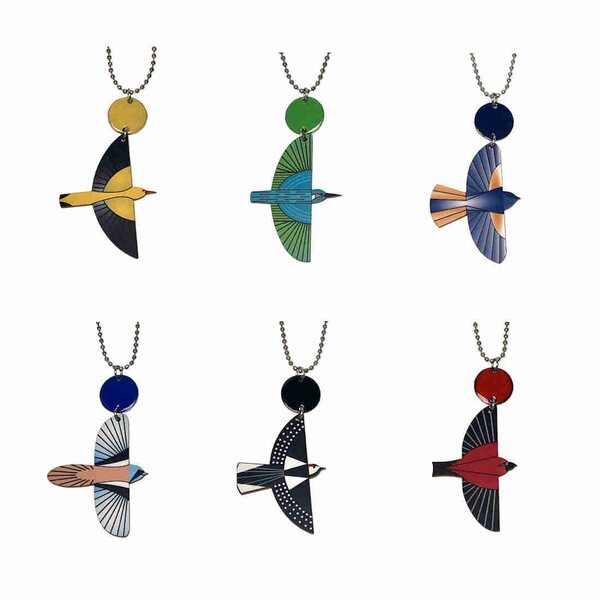 Pauliina Rundgren Handicrafts Birds necklace pendant