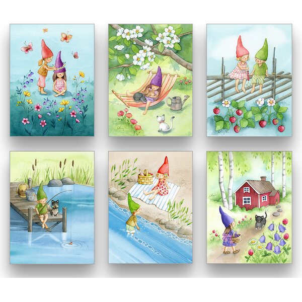 Studio Lumino , ”Summer Elves” postkaartide komplekt 12 tk