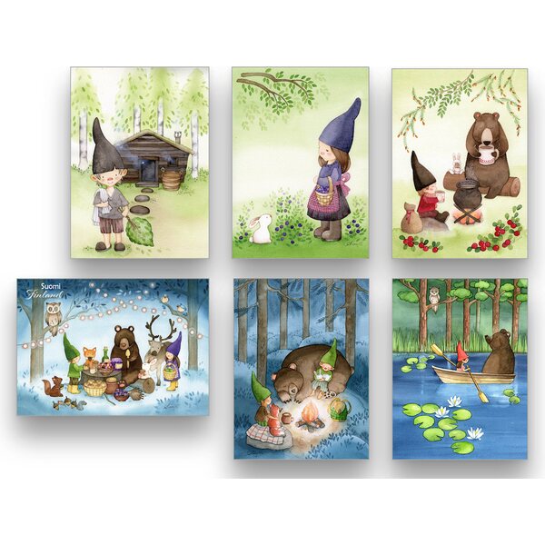 Studio Lumino , ”Forest Elves” postkaartide komplekt 12 tk